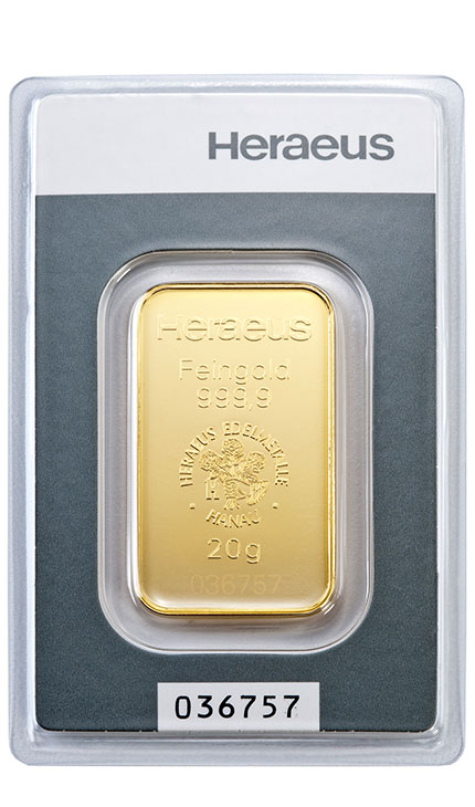 20g Goldbarren Zertifikat